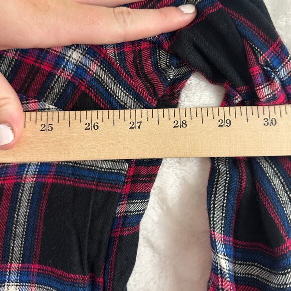 Torrid Black Plaid Button Down Shirt 3 3X Fall Autumn Country - Picture 6 of 7